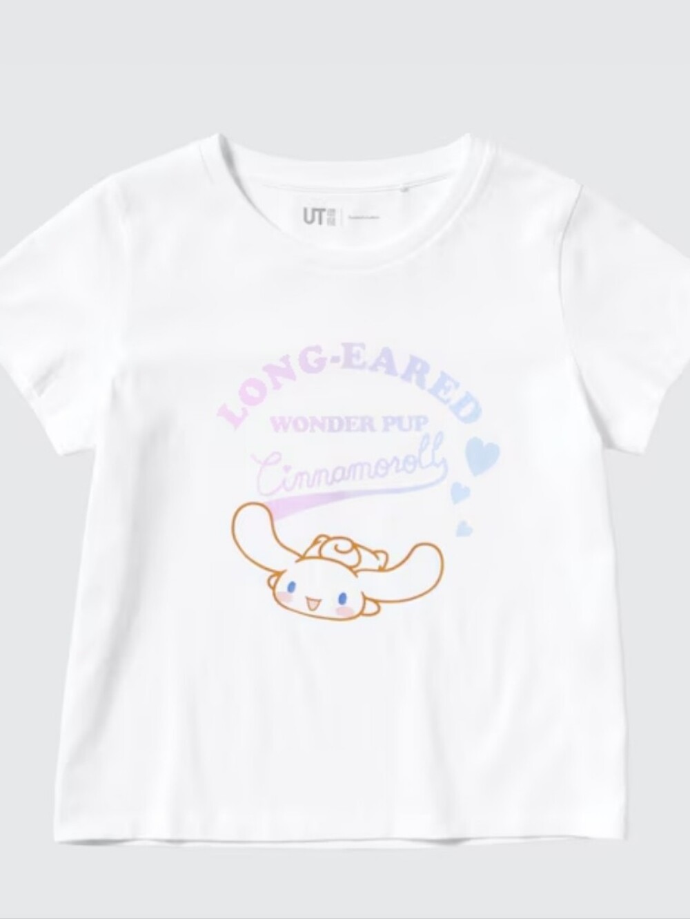 Uniqlo White Cinnamoroll Pastel Graphic Kids Tee Size 11-12